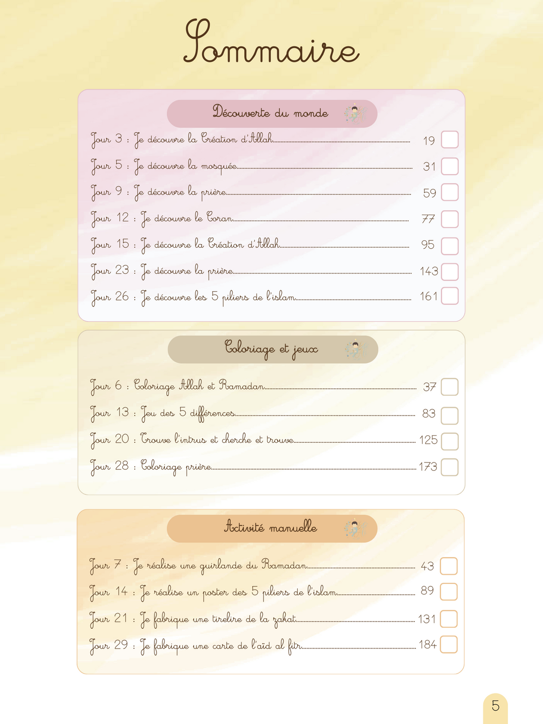 Mon tout premier cahier d'activité Montessori du Ramadan avec Bébé Ali