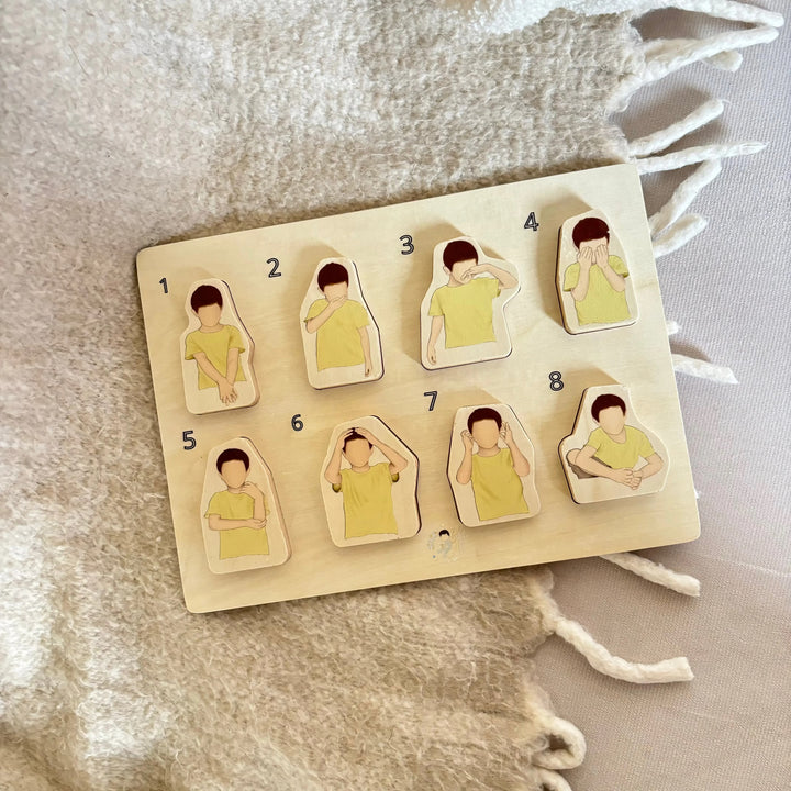 Mon premier puzzle Montessori des ablutions BEBE ALI